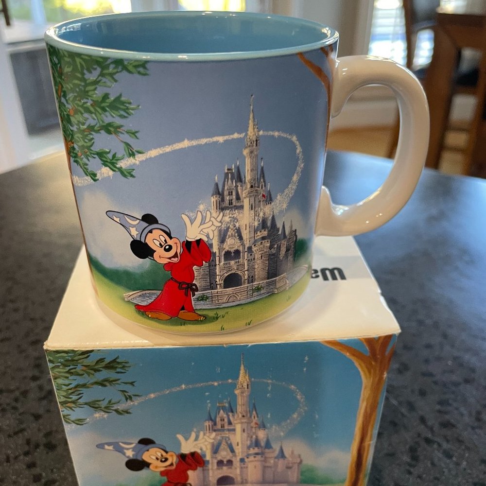 Disney Vintage NWT Walt Disney World 20th Anniv. Collectible Mug in Original Box